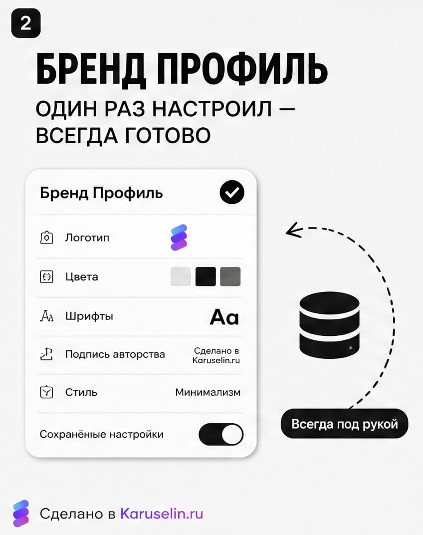 Кадр 02: настройки Бренд Профиля